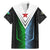 Djibouti Fusion Family Matching Mermaid Dress and Hawaiian Shirt Tribal Geometry Meets National Colors and Red Star Boldness