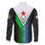 Djibouti Fusion Family Matching Off The Shoulder Long Sleeve Dress and Hawaiian Shirt Tribal Geometry Meets National Colors and Red Star Boldness