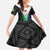 Djibouti Fusion Family Matching Off Shoulder Maxi Dress and Hawaiian Shirt Tribal Geometry Meets National Colors and Red Star Boldness