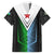 Djibouti Fusion Family Matching Puletasi and Hawaiian Shirt Tribal Geometry Meets National Colors and Red Star Boldness