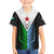 Djibouti Fusion Family Matching Summer Maxi Dress and Hawaiian Shirt Tribal Geometry Meets National Colors and Red Star Boldness