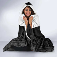 Djibouti Fusion Hooded Blanket Tribal Geometry Meets National Colors and Red Star Boldness