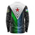 Djibouti Fusion Long Sleeve Shirt Tribal Geometry Meets National Colors and Red Star Boldness