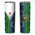 Djibouti Fusion Skinny Tumbler Tribal Geometry Meets National Colors and Red Star Boldness