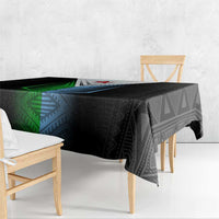 Djibouti Fusion Tablecloth Tribal Geometry Meets National Colors and Red Star Boldness