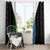 Djibouti Fusion Window Curtain Tribal Geometry Meets National Colors and Red Star Boldness