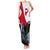 Greenland Whale Family Matching Tank Maxi Dress and Hawaiian Shirt with Arctic Waves and Where the Ice Meets the Sky Text Design