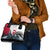 Greenland Whale Shoulder Handbag with Arctic Waves and Where the Ice Meets the Sky Text Design