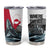 Greenland Whale Tumbler Cup with Arctic Waves and Where the Ice Meets the Sky Text Design