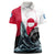 Greenland Whale Women Polo Shirt with Arctic Waves and Where the Ice Meets the Sky Text Design