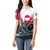 Greenland Whale Women Polo Shirt with Arctic Waves and Where the Ice Meets the Sky Text Design