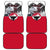 Greenland Car Mats with Arctic Fox, Mountains, and Frozen Yet Fierce Text Design