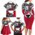 Greenland Family Matching Long Sleeve Bodycon Dress and Hawaiian Shirt with Arctic Fox, Mountains, and Frozen Yet Fierce Text Design