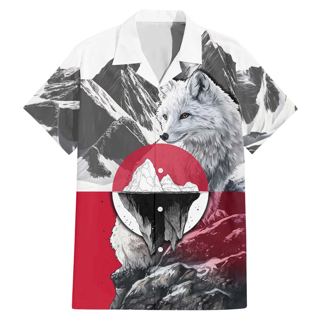 Greenland Family Matching Mermaid Dress and Hawaiian Shirt with Arctic Fox, Mountains, and Frozen Yet Fierce Text Design