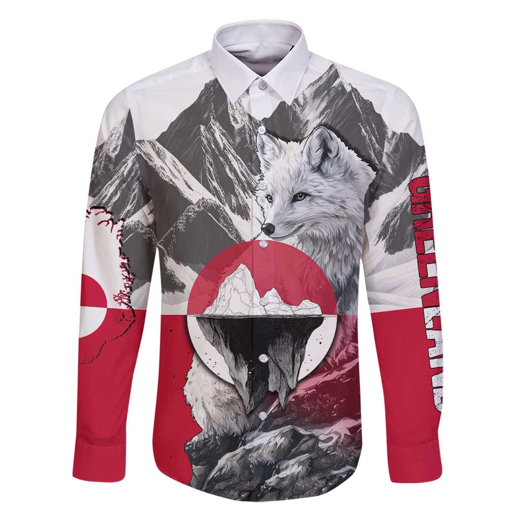 Greenland Family Matching Mermaid Dress and Hawaiian Shirt with Arctic Fox, Mountains, and Frozen Yet Fierce Text Design