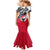 Greenland Family Matching Mermaid Dress and Hawaiian Shirt with Arctic Fox, Mountains, and Frozen Yet Fierce Text Design