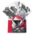 Greenland Family Matching Off Shoulder Short Dress and Hawaiian Shirt with Arctic Fox, Mountains, and Frozen Yet Fierce Text Design