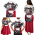 Greenland Family Matching Puletasi and Hawaiian Shirt with Arctic Fox, Mountains, and Frozen Yet Fierce Text Design