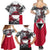 Greenland Family Matching Summer Maxi Dress and Hawaiian Shirt with Arctic Fox, Mountains, and Frozen Yet Fierce Text Design