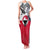 Greenland Family Matching Tank Maxi Dress and Hawaiian Shirt with Arctic Fox, Mountains, and Frozen Yet Fierce Text Design