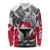 Greenland Long Sleeve Shirt with Arctic Fox, Mountains, and Frozen Yet Fierce Text Design
