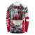 Greenland Long Sleeve Shirt with Arctic Fox, Mountains, and Frozen Yet Fierce Text Design
