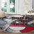 Greenland Round Carpet with Arctic Fox, Mountains, and Frozen Yet Fierce Text Design