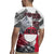 Greenland Rugby Jersey with Arctic Fox, Mountains, and Frozen Yet Fierce Text Design