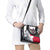 Greenland Shoulder Handbag with Arctic Fox, Mountains, and Frozen Yet Fierce Text Design