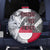 Greenland Spare Tire Cover with Arctic Fox, Mountains, and Frozen Yet Fierce Text Design