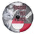 Greenland Spare Tire Cover with Arctic Fox, Mountains, and Frozen Yet Fierce Text Design