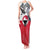 Greenland Tank Maxi Dress with Arctic Fox, Mountains, and Frozen Yet Fierce Text Design