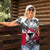 Greenland Women Polo Shirt with Arctic Fox, Mountains, and Frozen Yet Fierce Text Design