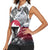 Greenland Women Sleeveless Polo Shirt with Arctic Fox, Mountains, and Frozen Yet Fierce Text Design