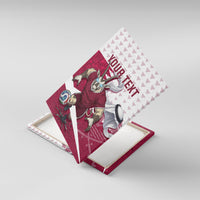 Personalized Qatar Soccer Canvas Wall Art Arabian Oryx Football Mascot - Comic Art Geometric
