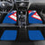 Slovakia – Red Blue White Geometric Flag Design Car Mats with National Crest