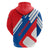 Slovakia – Red Blue White Geometric Flag Design Hoodie with National Crest