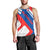 Slovakia – Red Blue White Geometric Flag Design Men Tank Top with National Crest