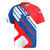 Slovakia – Red Blue White Geometric Flag Design Rugby Jersey with National Crest