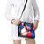 Slovakia – Red Blue White Geometric Flag Design Shoulder Handbag with National Crest