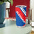 Slovakia – Red Blue White Geometric Flag Design Tumbler Cup with National Crest