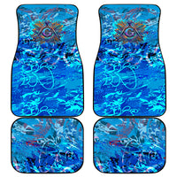 Prince Hall Freemasonry Car Mats Compasses Masonic Art - Urban Graffiti Style