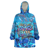 Prince Hall Freemasonry Kid Wearable Blanket Hoodie Compasses Masonic Art - Urban Graffiti Style