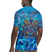Prince Hall Freemasonry Rugby Jersey Compasses Masonic Art - Urban Graffiti Style