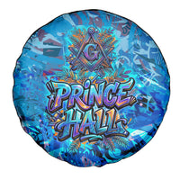Prince Hall Freemasonry Spare Tire Cover Compasses Masonic Art - Urban Graffiti Style