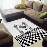 Prince Hall Affiliated Freemasonry Area Rug Classic Masonic Pillars Boaz Jachin Checkerboard Africa Map