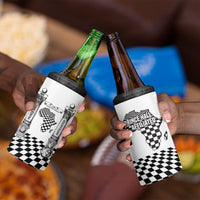 Prince Hall Affiliated Freemasonry 4 in 1 Can Cooler Tumbler Classic Masonic Pillars Boaz Jachin Checkerboard Africa Map