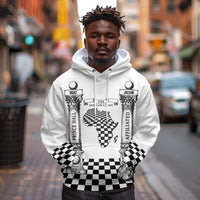 Prince Hall Affiliated Freemasonry Hoodie Classic Masonic Pillars Boaz Jachin Checkerboard Africa Map