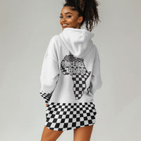Prince Hall Affiliated Freemasonry Hoodie Dress Classic Masonic Pillars Boaz Jachin Checkerboard Africa Map