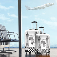 Prince Hall Affiliated Freemasonry Luggage Cover Classic Masonic Pillars Boaz Jachin Checkerboard Africa Map